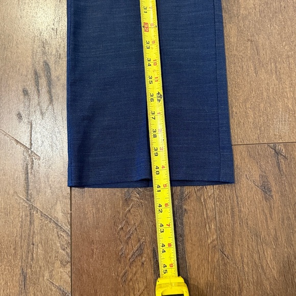 Ann Taylor Factory Blue Flare Pants - Picture 4 of 9